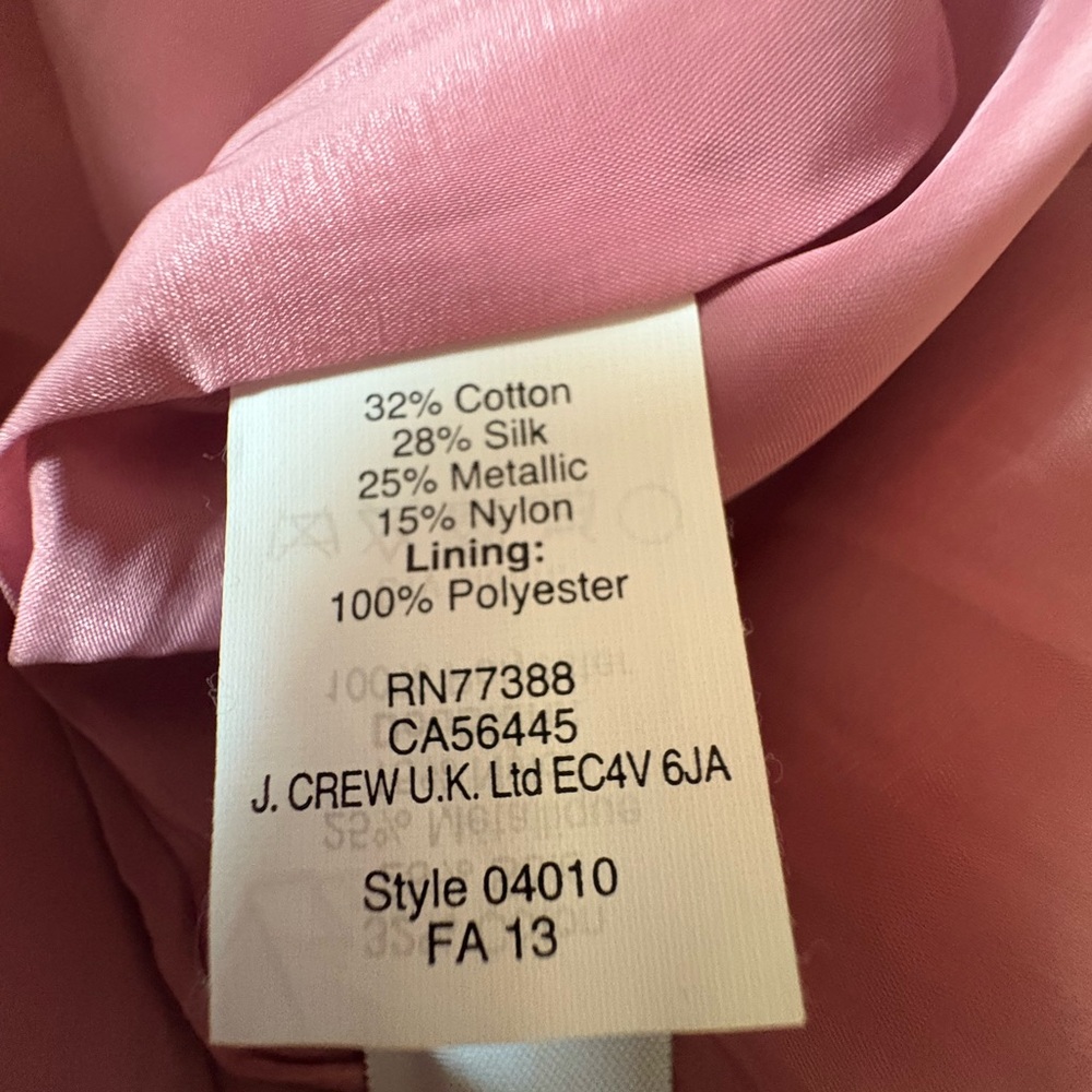 J. Crew Pink and Gold Brocade Mini Skirt - Picture 7 of 7